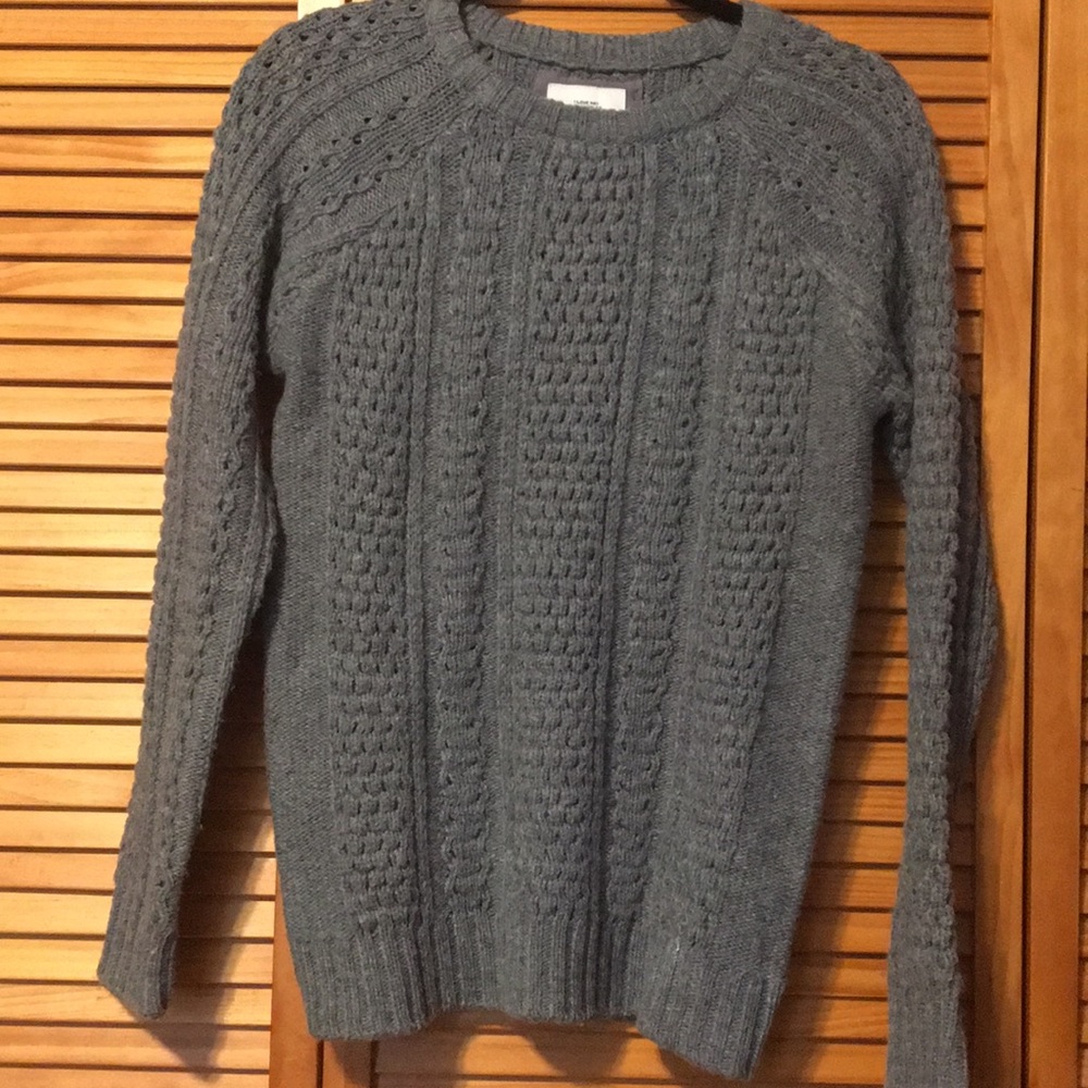 Dark grey knit sweater